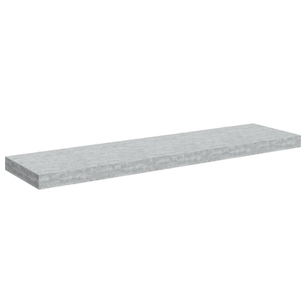 Svävande vägghylla betonggrå 90x23,5x3,8 cm MDF