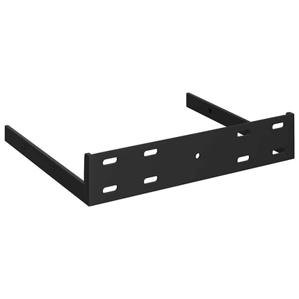 Svävande hörnhyllor 4 st ek och vit 35x35x3,8 cm MDF