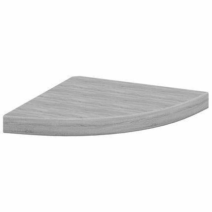 Svävande hörnhyllor 4 st betonggrå 35x35x3,8 cm MDF