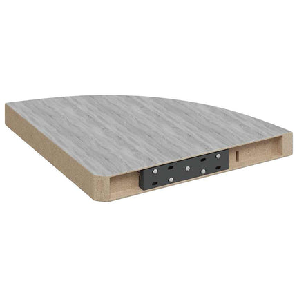 Svävande hörnhyllor 4 st betonggrå 35x35x3,8 cm MDF
