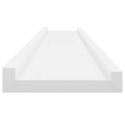 Vägghyllor 2 st vit 100x9x3 cm