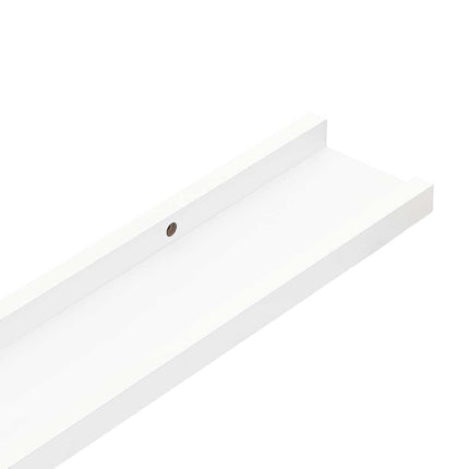 Vägghyllor 4 st vit 40x9x3 cm