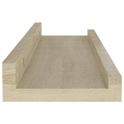 Vägghyllor 2 st Sonoma Ek 40x9x3 cm
