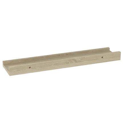 Vägghyllor 2 st Sonoma Ek 40x9x3 cm