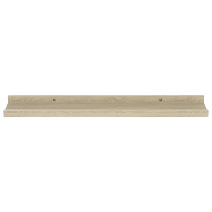 Vägghyllor 2 st Sonoma Ek 60x9x3 cm