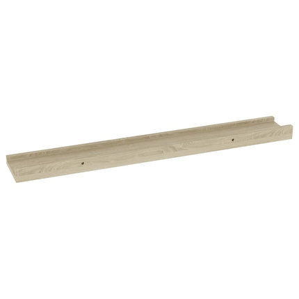 Vägghyllor 2 st Sonoma Ek 60x9x3 cm