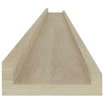 Vägghyllor 2 st sonoma-ek 115x9x3 cm