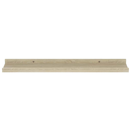 Vägghyllor 4 st sonoma-ek 60x9x3 cm