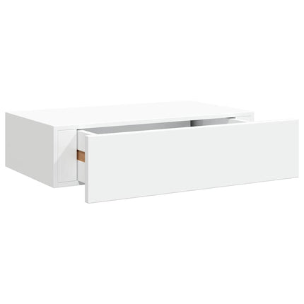 Väggmonterad låda vit 40x23,5x10 cm MDF