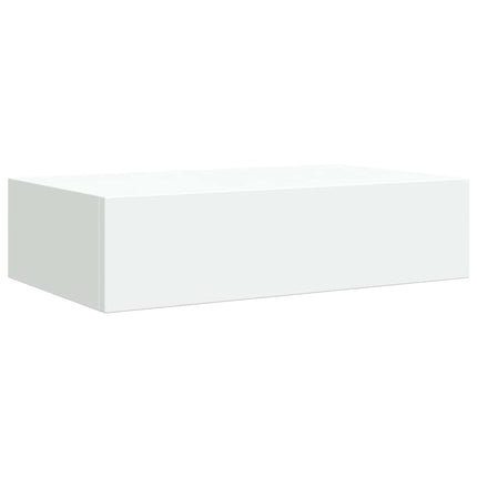 Väggmonterad låda vit 40x23,5x10 cm MDF