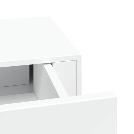 Väggmonterad låda vit 40x23,5x10 cm MDF