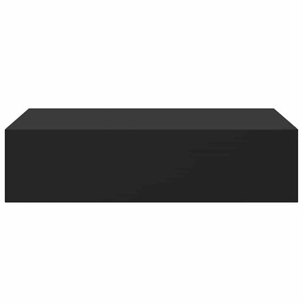 Väggmonterad låda svart 40x23,5x10 cm MDF