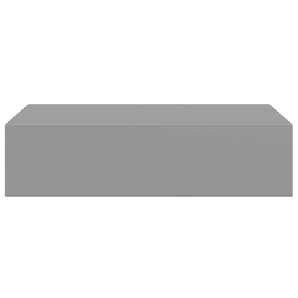 Väggmonterade lådor grå 2 st 40x23,5x10 cm MDF