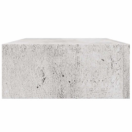 Vägglådor betonggrå 2 st 40x23,5x10 cm MDF