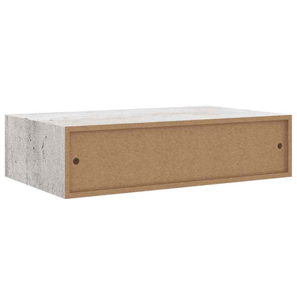 Vägglådor betonggrå 2 st 40x23,5x10 cm MDF