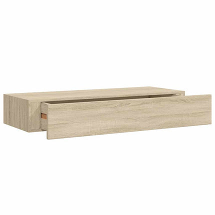 Väggmonterad låda ek 60x23,5x10 cm MDF