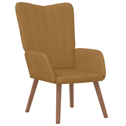 Vilstol brun sammet