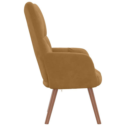 Vilstol brun sammet
