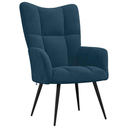 Vilstol blå sammet