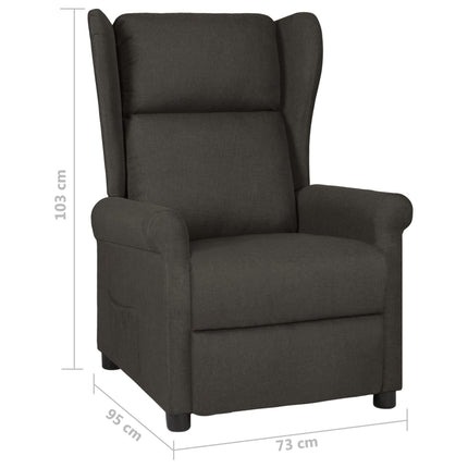 Reclinerfåtölj taupe tyg