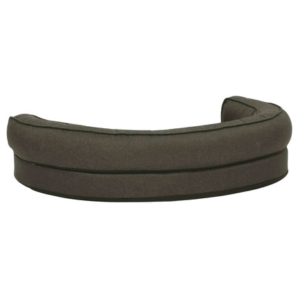 Ergonomisk hundmadrass 75x53 cm linnelook fleece mörkgrå