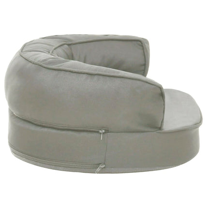 Ergonomisk hundmadrass 60x42 cm linnelook grå