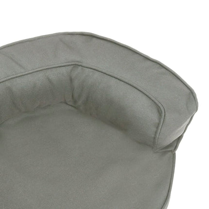 Ergonomisk hundmadrass 60x42 cm linnelook grå