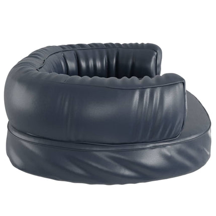Ergonomisk hundbädd mörkblå 60x42 cm konstläder