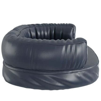Ergonomisk hundbädd mörkblå 75x53 cm konstläder