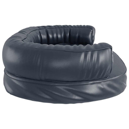 Ergonomisk hundbädd mörkblå 88x65 cm konstläder