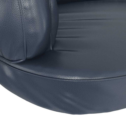 Ergonomisk hundbädd mörkblå 88x65 cm konstläder