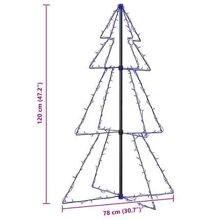 Ljuskon för julgran 160 LED inne/ute 78x120 cm