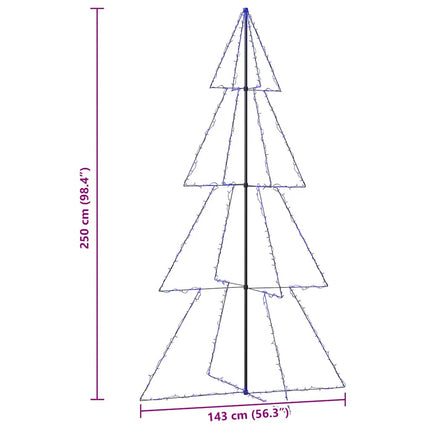 Ljuskon för julgran 360 LED inne/ute 143x250 cm