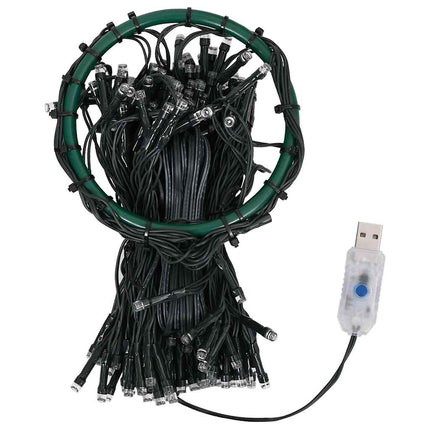 Ljusnät för julgran 180 lysdioder kallvit 180 cm