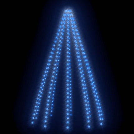 Ljusnät för julgran 250 LED blå 250 cm