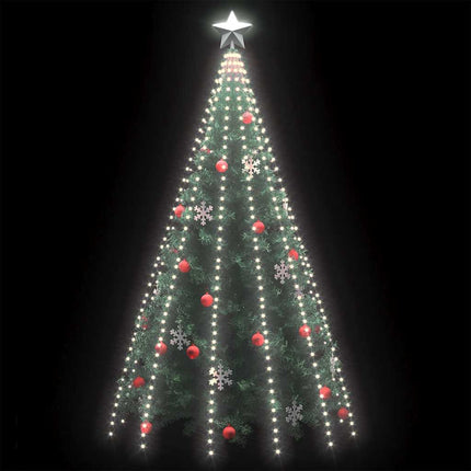 Julgransbelysning 500 cm med 500 LED kallvit inne/ute