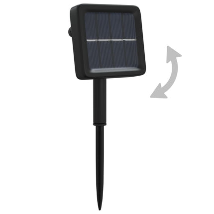Soldriven ljusslinga 2 st 2x200 lysdioder blå inne/ute