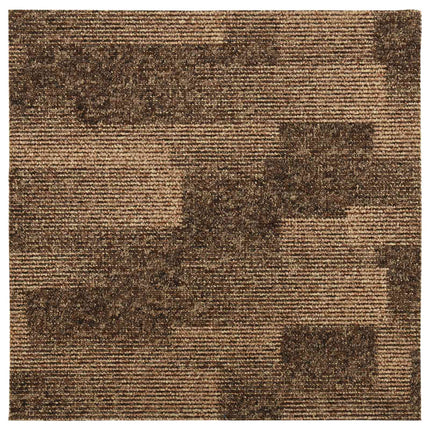 Golvmatta 20 pcs Brun 50 x 50 cm PP