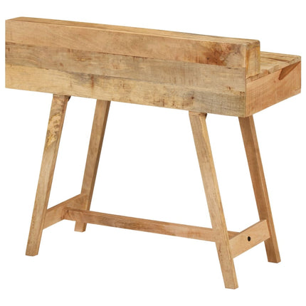 Skrivbord 100x45x90 cm massivt grovt mangoträ