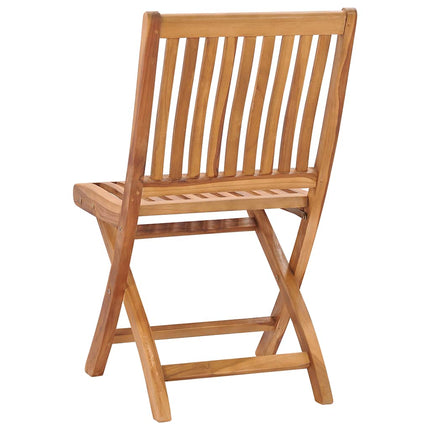 Hopfällbara trädgårdsstolar 6 st massiv teak