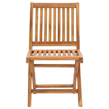 Hopfällbara trädgårdsstolar med dynor 4 st massiv teak