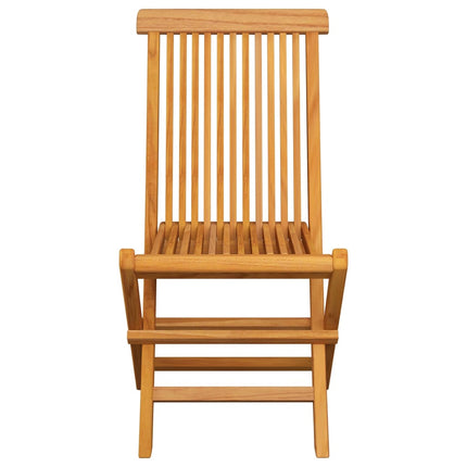 Trädgårdsstolar med beige dynor 8 st massiv teak