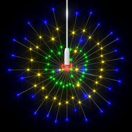 Utomhusbelysning fyrverkerier 4 st flerfärgad 20cm 560 LED