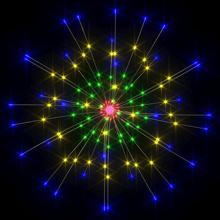 Utomhusbelysning fyrverkerier 4 st flerfärgad 20cm 560 LED