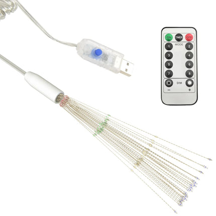 Utomhusbelysning fyrverkerier 10 st flerfärgad 20cm 1400 LED