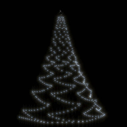 Hängande julgran med metallkrok 720 LED kallvit 5 m inne/ute