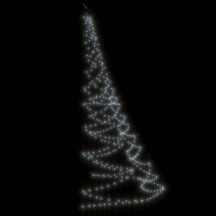 Hängande julgran med metallkrok 720 LED kallvit 5 m inne/ute