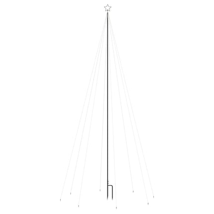 LED julgran inomhus/utomhus 576 LED blå 3,6 m