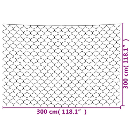 Ljusnät varmvit 3x3 m 306 LED inne/ute