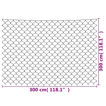Ljusnät blå 3x3 m 306 LED inne/ute